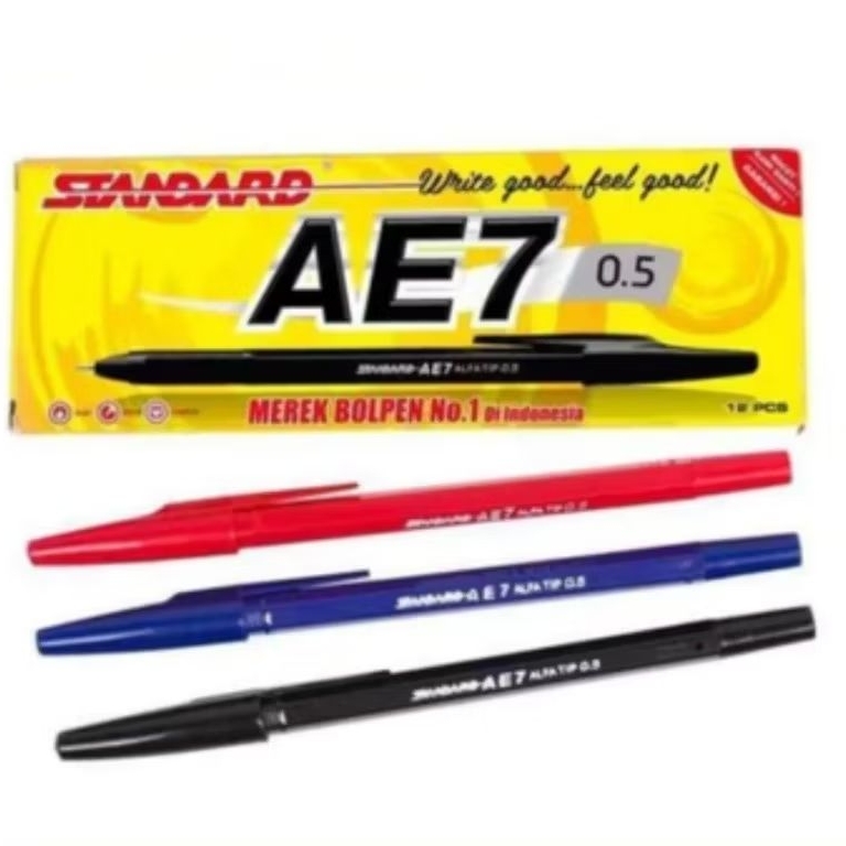 

STANDART | PULPEN BALLPOINT A7 0,5MM (6 pc) / pulpen standar a7