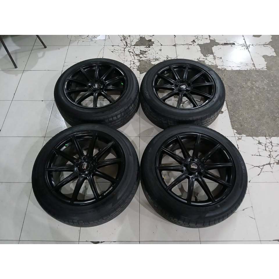 VELG MOBIL RACING LUBECK HSR RING 19 LEBAR 8/9 PCD 5X114 BAN ACCELERA 245 45 R19 INNOVA RUSH TERIOS