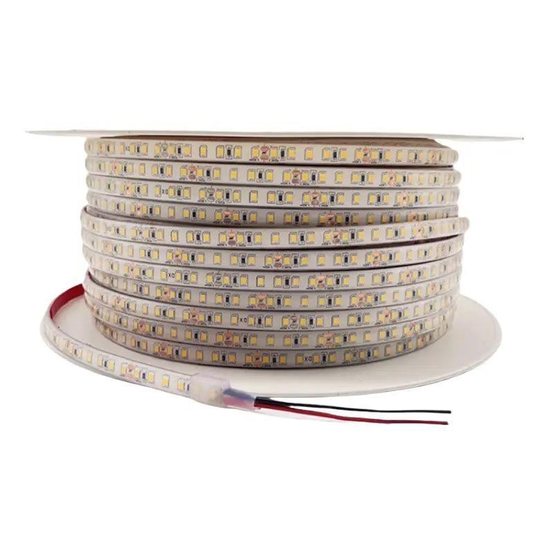 Lampu led selang Gel strip SMD 2835 3528 120 LED Mata Rapat flexible flex plafon Drop ceiling 220V I