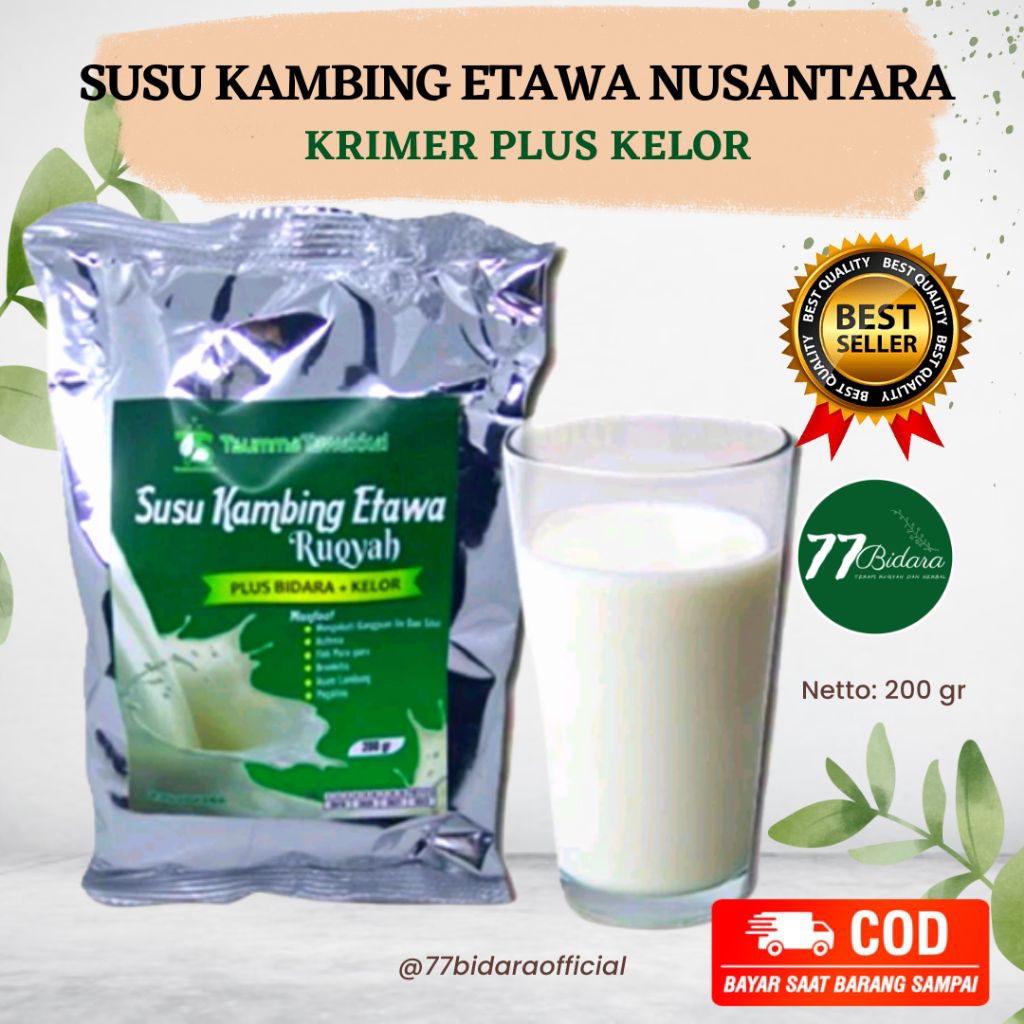 

SUSU KAMBING ETAWA RUQYH (BIDARA PLUS KELOR) / Susu Etawa Bidara Ruqyh