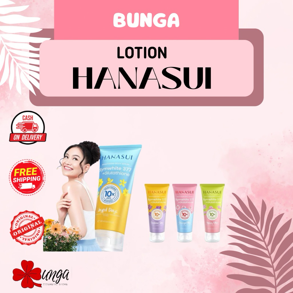 BUNGA-Hanasui Body Serum / Body Serum Hanasui / Lotion Hanasui / Hanasui Body Serum Gel