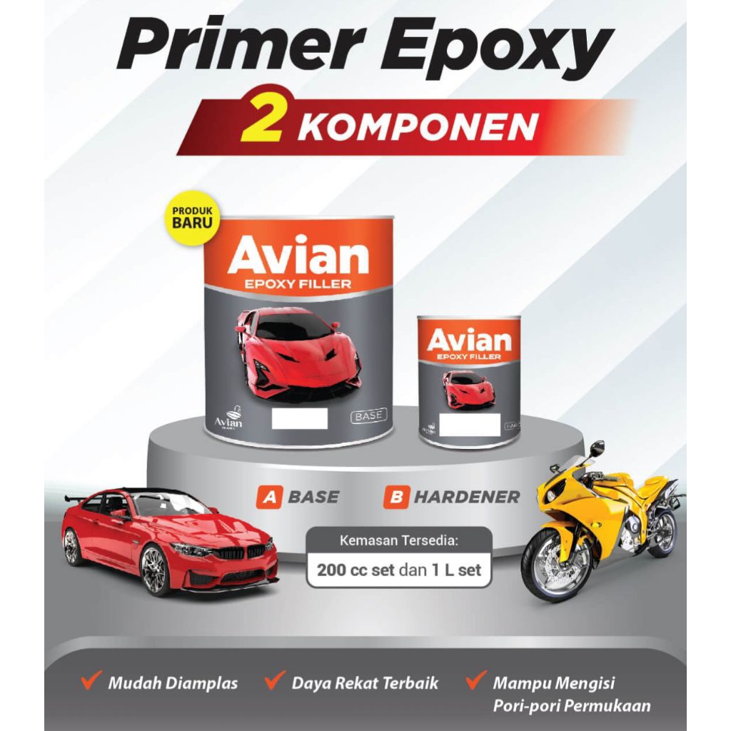 AVIAN EPOXY FILLER SUPER/EPOXY DUCO 200CC Set