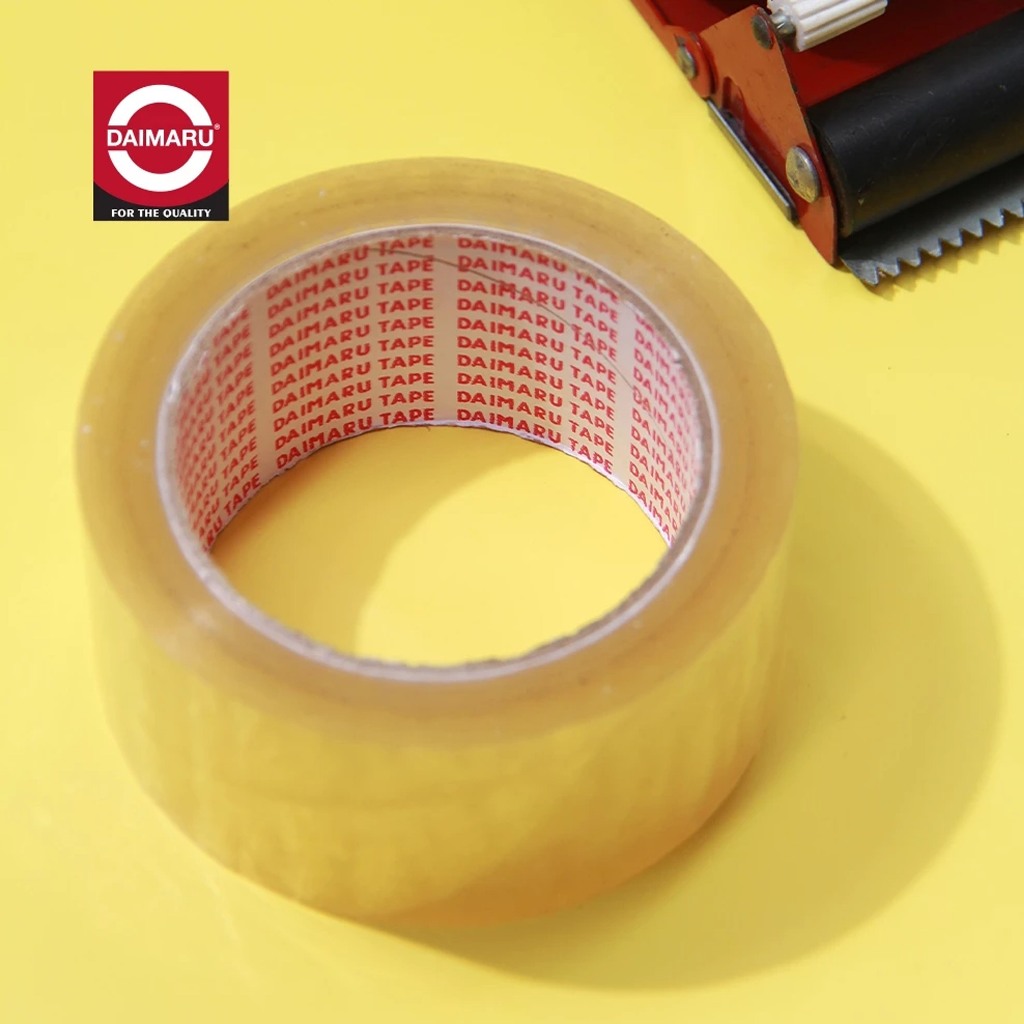 

Lakban OPP Tape Daimaru 48mm x 90 Yard Bening Isolasi 2 Inch | Lakban Bening - 1 Roll