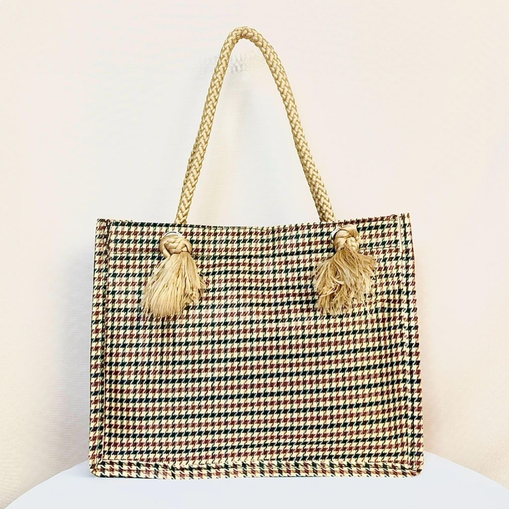 Tas Jinjing Tali Sumbu /Handbag Tali sumbu / Tas Wanita Tali Sumbu / Tote Bag Kanvas Denim Kecil / T