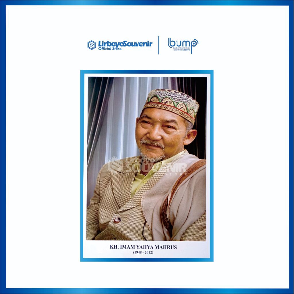 Poster Masyayikh Lirboyo KH. Imam Yahya Mahrus Art Papper A3+