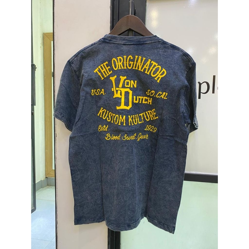 VON DUTCH 1390 TSHIRT WASH NAVY BLUE