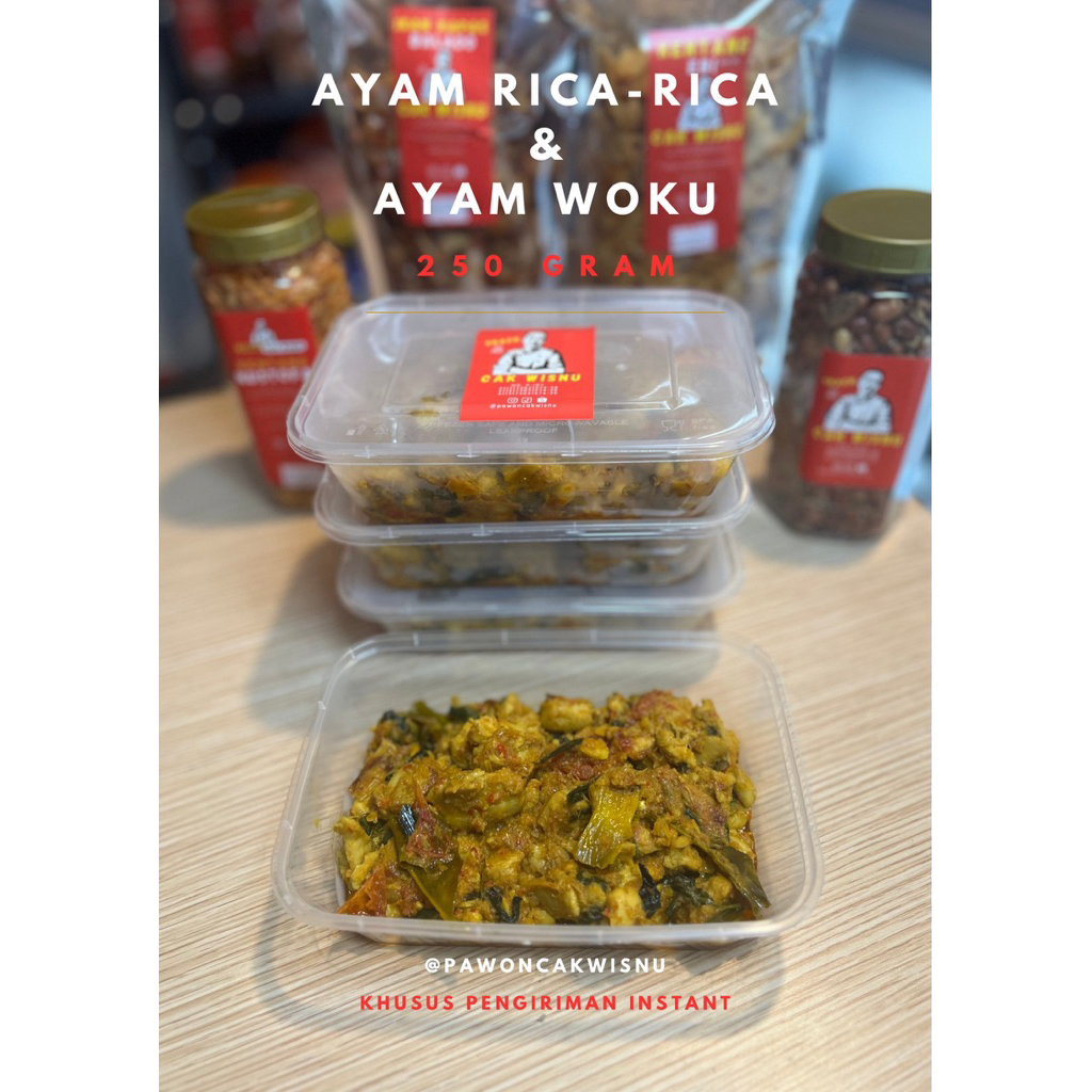 

Ayam Rica - Rica Ayam Woku 250 Gram Khusus Instant Sayur Matang