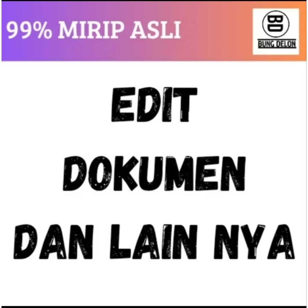 

EDIT DOKUMEN PDF NO CETAK