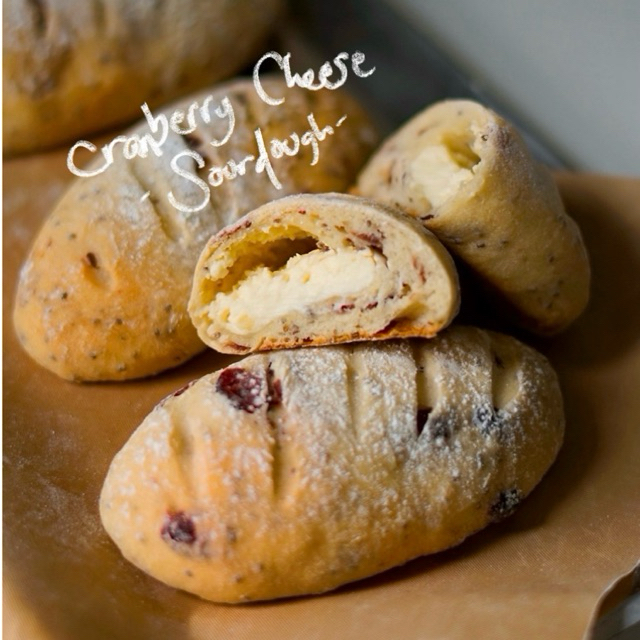 

soft sourdough cranberry cheese bread