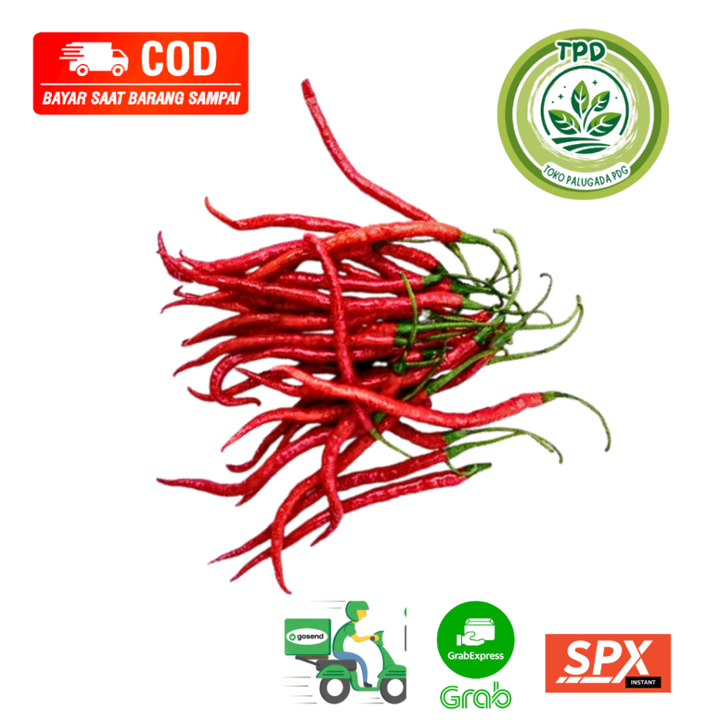 

Cabai Cabe Merah Keriting 1kg Fresh 250 GRAM