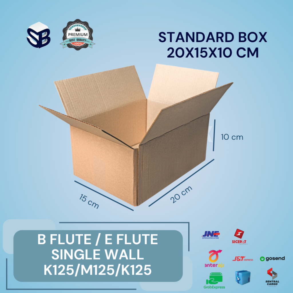 

Kardus Standard Box B1 Coklat 20x15x10cm – Tebal & Kuat | Packing Barang & Logistik| Bisa Custom Cetak