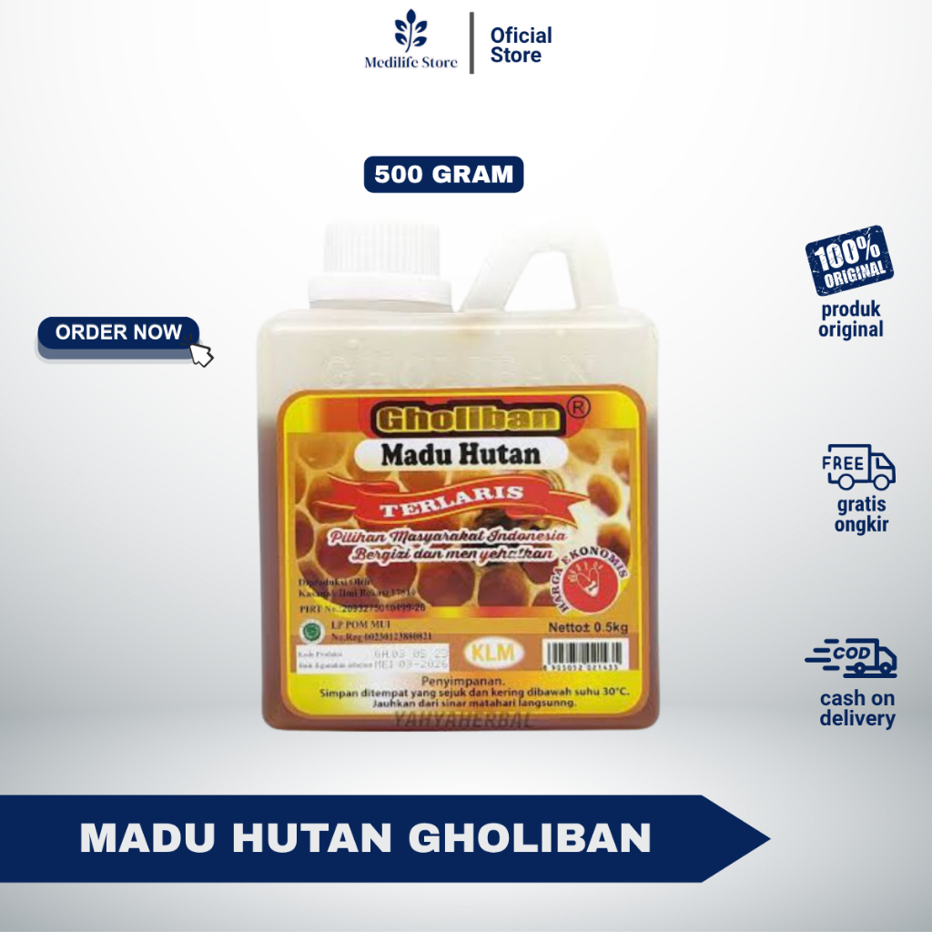

MADU HUTAN GHOLIBAN KALIMANTAN - 500gr original berembos | madu liar alami langsung dari hutan Kalimantan