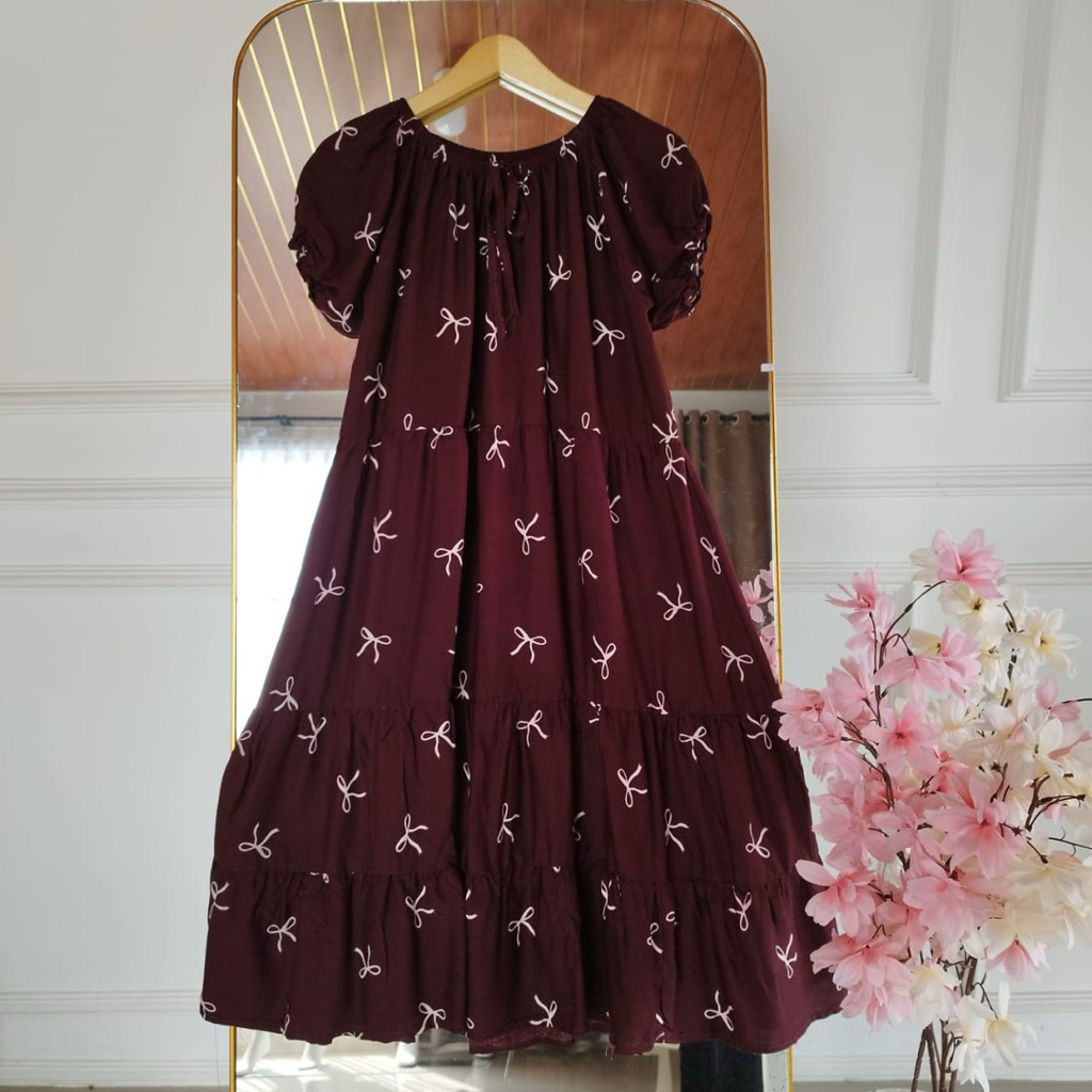 Dress Sabrina pendek/dress korea rayon premium