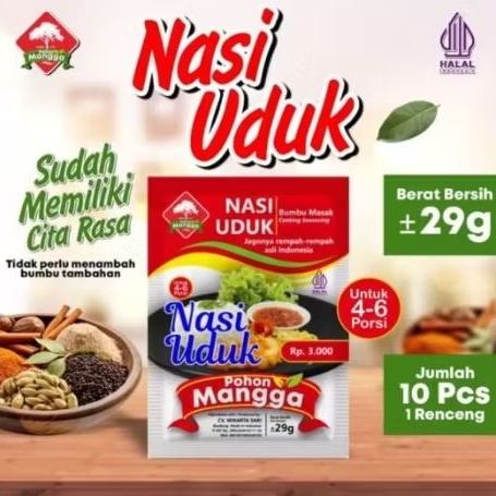 

Bumbu NASI UDUK cap pohon mangga jagonya rempah indonesia netto 29