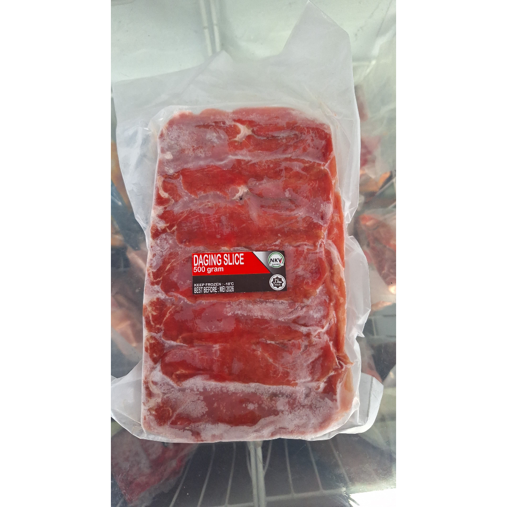 

Slice Beef 500gram/ Daging Sapi / Sliced Beef / Daging Slice / Teriyaki Sukiyaki - NAISHOP