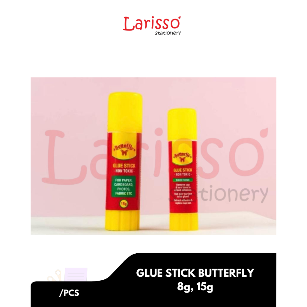

BUTTERFLY - (pcs) GLUE STICK / LEM KERTAS STICK BUTTERFLY Varian 9g, 15g - pcs