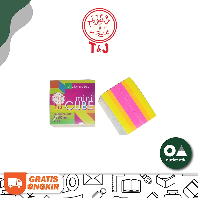 

Sticky Notes Memo Tom & Jerry Mini Cube 3 Warna Colors
