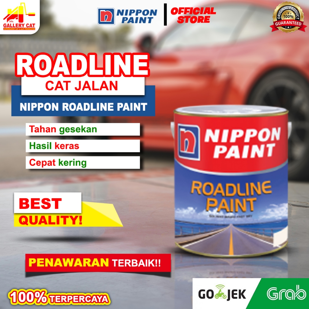 Nippon Paint - Roadline Paint -5kg- Cat Marka Jalan (Cat Lantai)