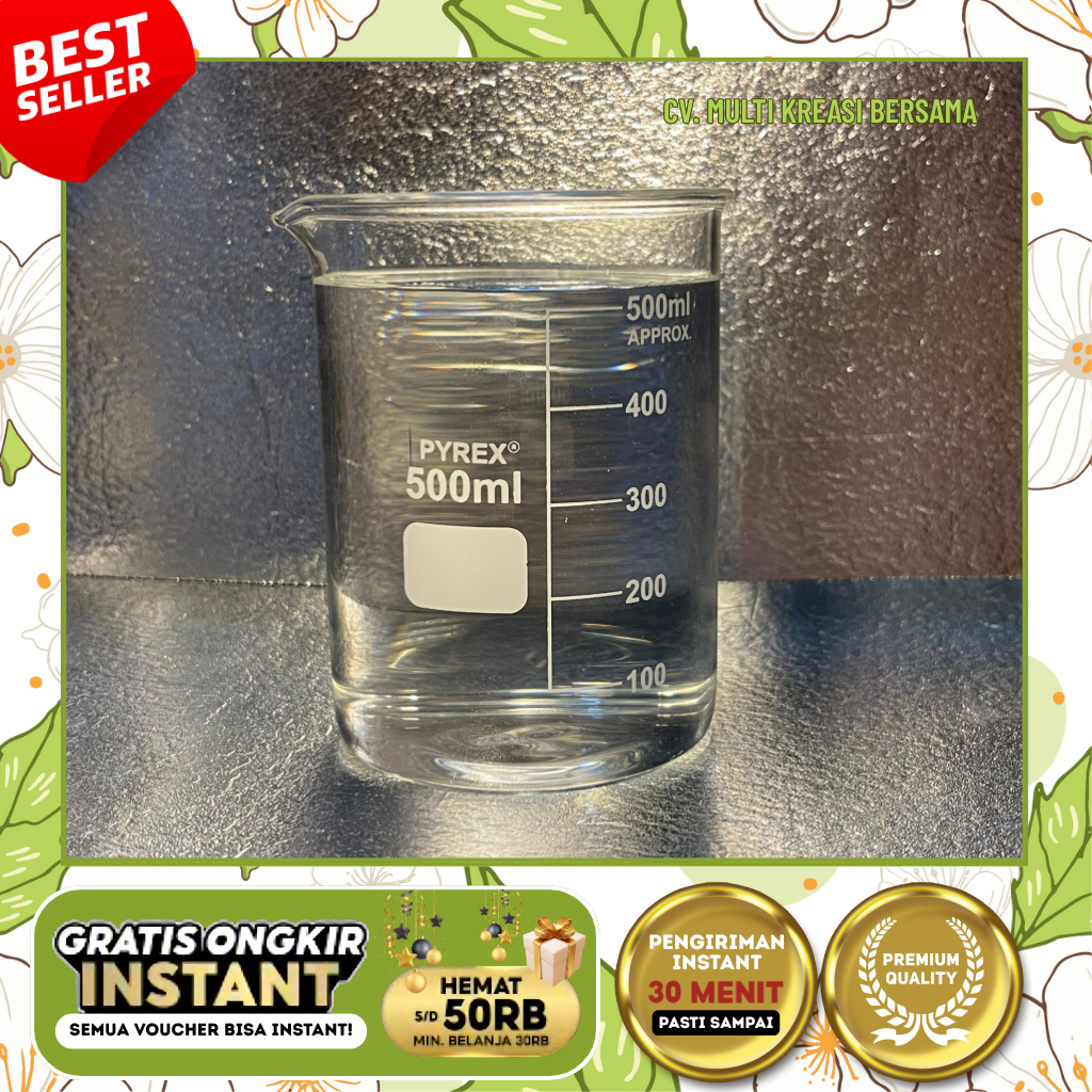 NEW  BEAKER GLASS 500 ML PYREX / MEASURING BEAKER PYREX / BOROSILICATE GLASS / BEAKER BOROSILIKAT