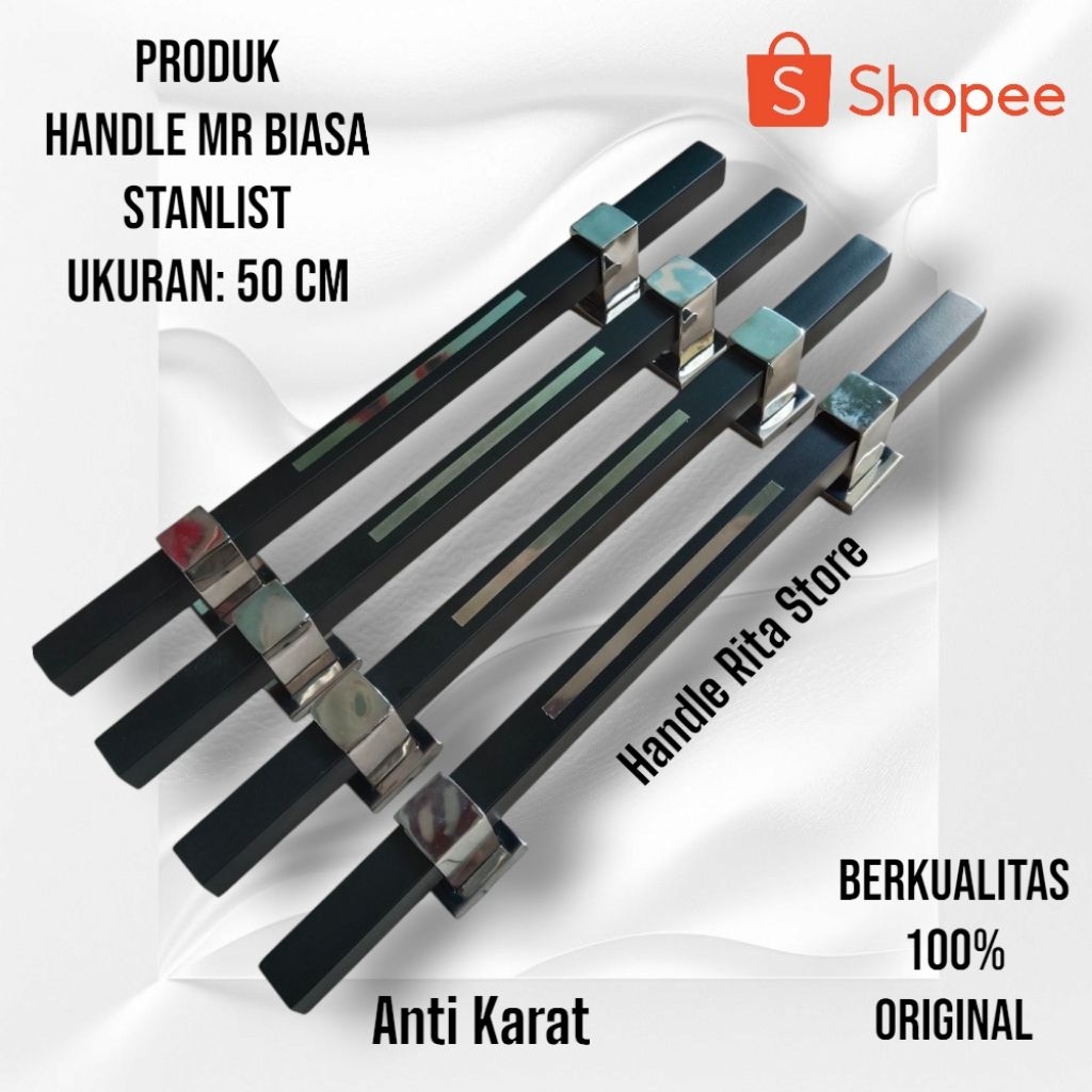 Hendel pintu rumah/gagang pintu kupu tarung kotak size 50cm terbaru/rita rumah mewah simpel kekinian