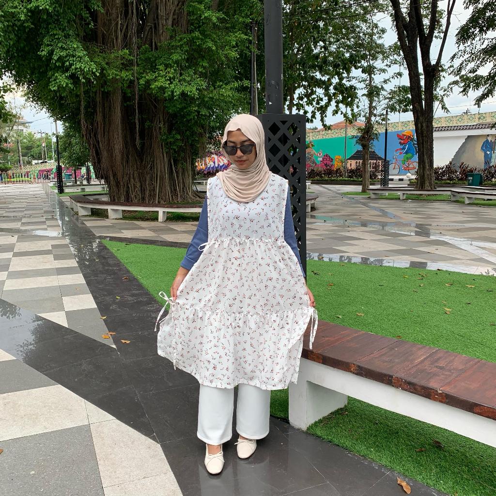 SETELAN VEST OUTER + KAOS RIB PREMIUM / ONE SET KOREAN STYLE OUTER LONG VEST + INNER RIB / ONESET WA