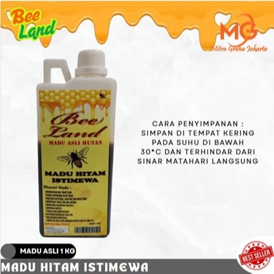 

MG MADU HITAM ISTIMEWA 1000g BEE LAND 100% ASLI MADU 1kg