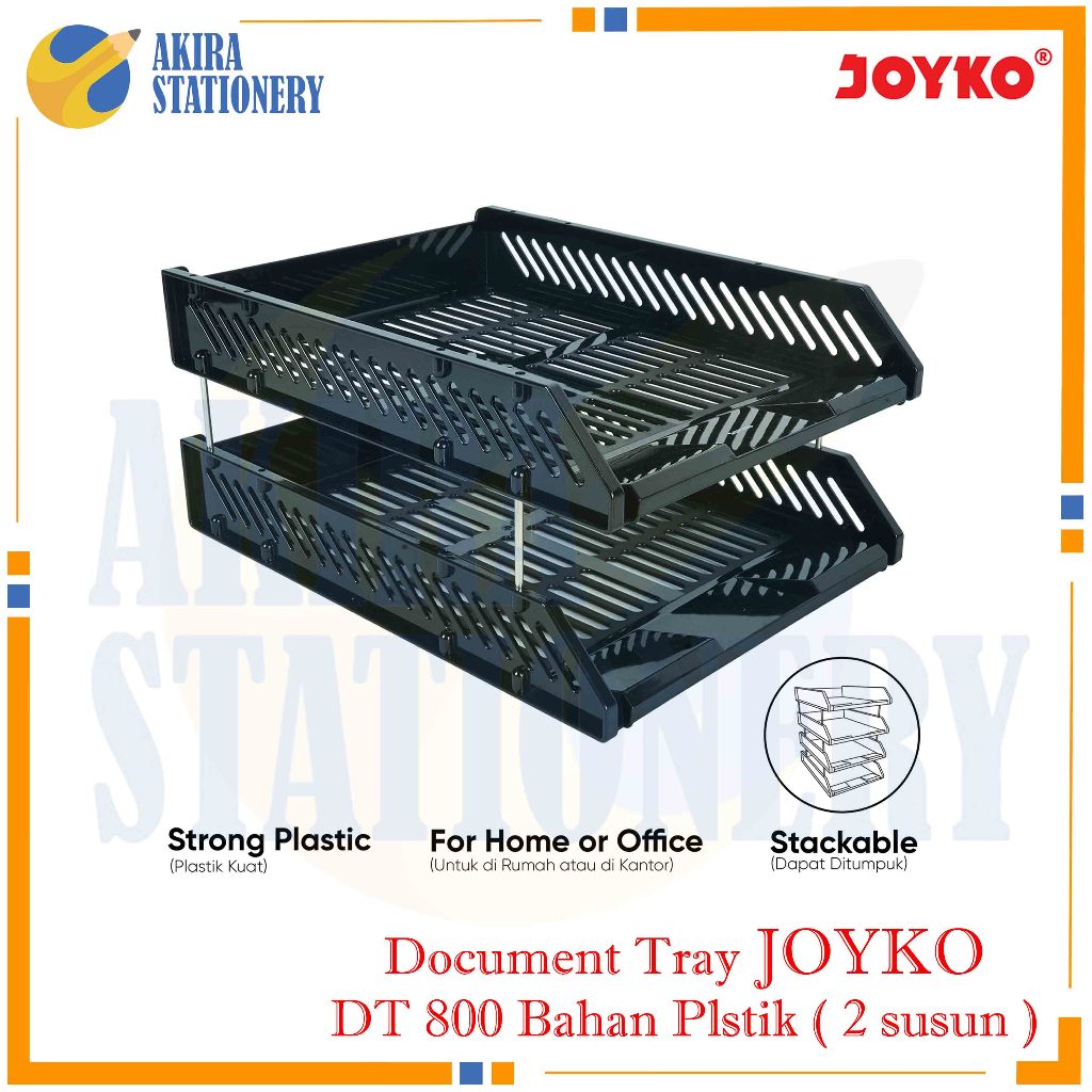 

Rak Susun Besi Dokumen 2 Tingkat JOYKO DT 800 / Document Tray Plastic 2 Tingkat DT-800 / Rak Dokument Kertas File 2 Susun DT-800 Kantor PCS