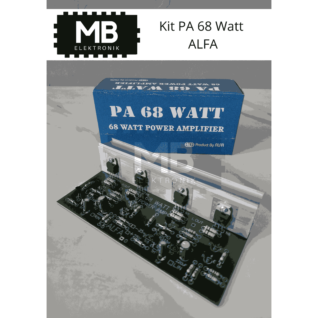 Kit Power Amplifier 68 Watt ALFA