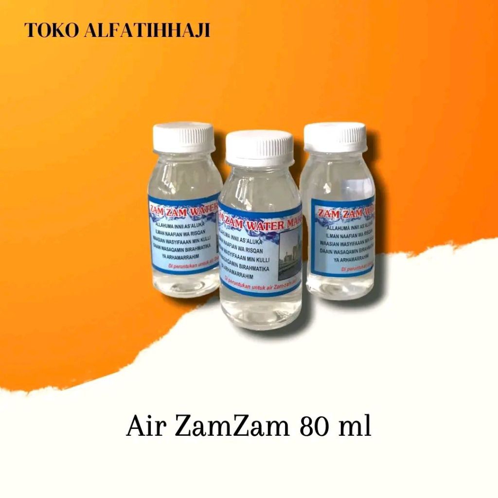 

Air Zamzam 80ml dan 50ml / Oleh oleh Haji Umroh