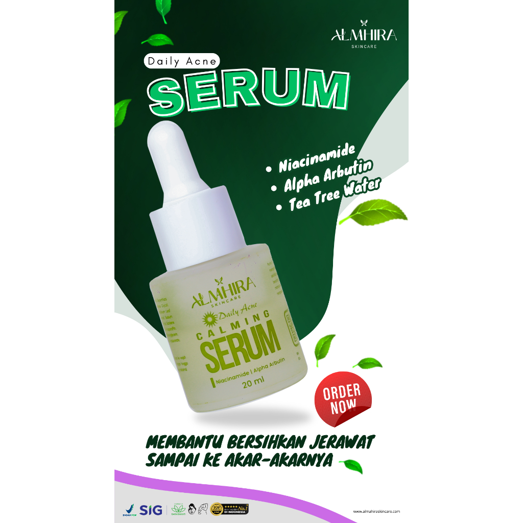 [ Almahira Skincare } Daily Acne Serum | Almahira Skincare | With Tea Tree Oil & Honey Extract_Merin