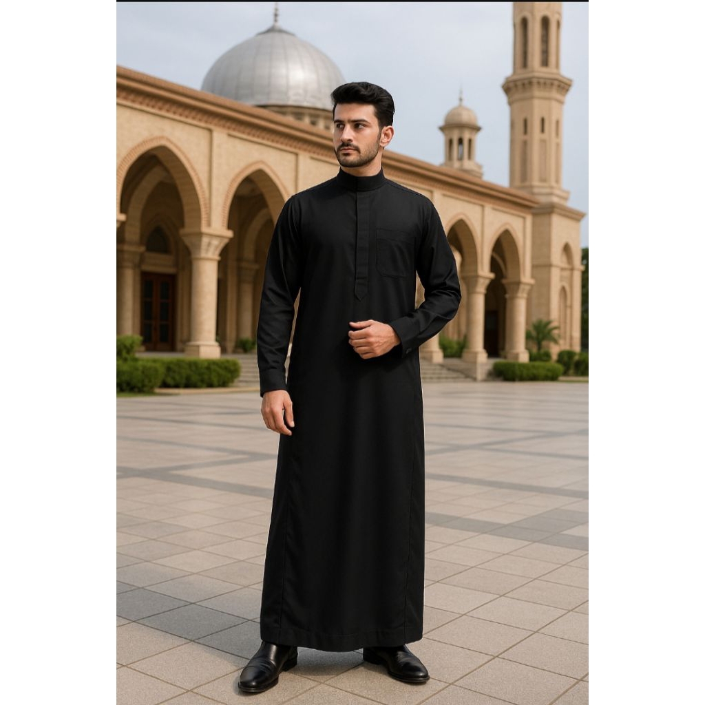 gamis pria slimfit free jubah anak | jubah arab | gamis pria | gamis slimfit | thobe premium