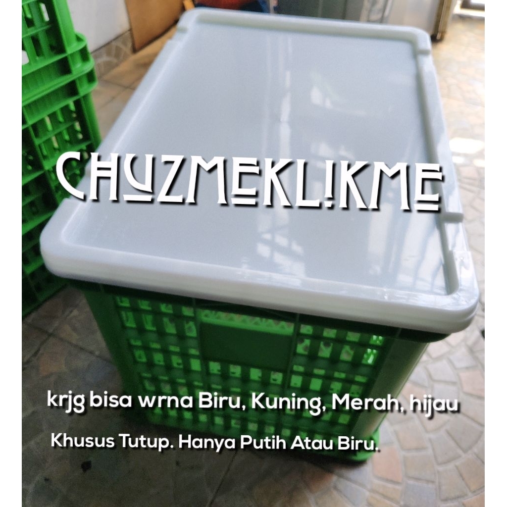 keranjang industri Rabbit 2008 + tutup/container lubang rabbit 2008/Keranjang plastik Rabbit 2008 + 