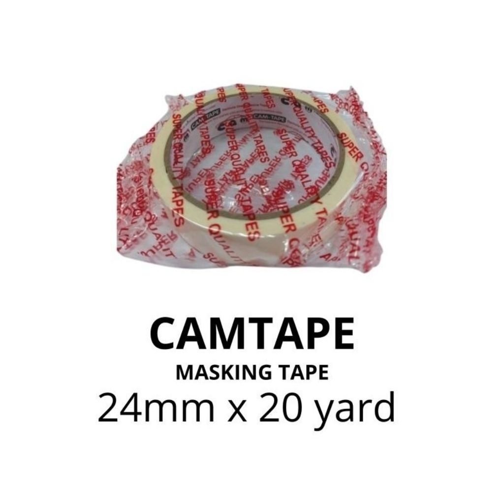 

KANGGURU Lakban Kertas Camtape Masking Tape ukuran 24mm x 20yard Packet isi 6pc