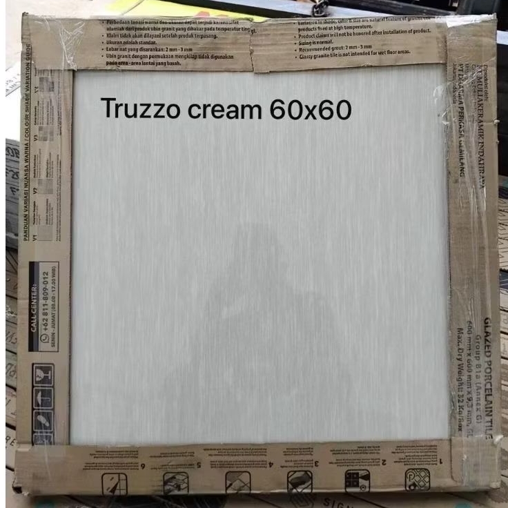 Granit Lantai 60x60 Truzzo Crem