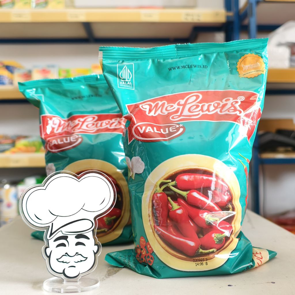 

Saus Cabe Mc Lewis Value 1Kg / Saus Sambal Mc Lewis 1Kg