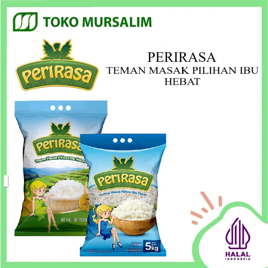 

PeriRasa Beras Putih Berkualitas-Nasi Putih Pulen Nikmat-PeriRasa Beras Putih Premium 5kg - Teman Masak Pilihan Ibu Hebat - Halal Indonesia - Kemasan Higienis Bersih