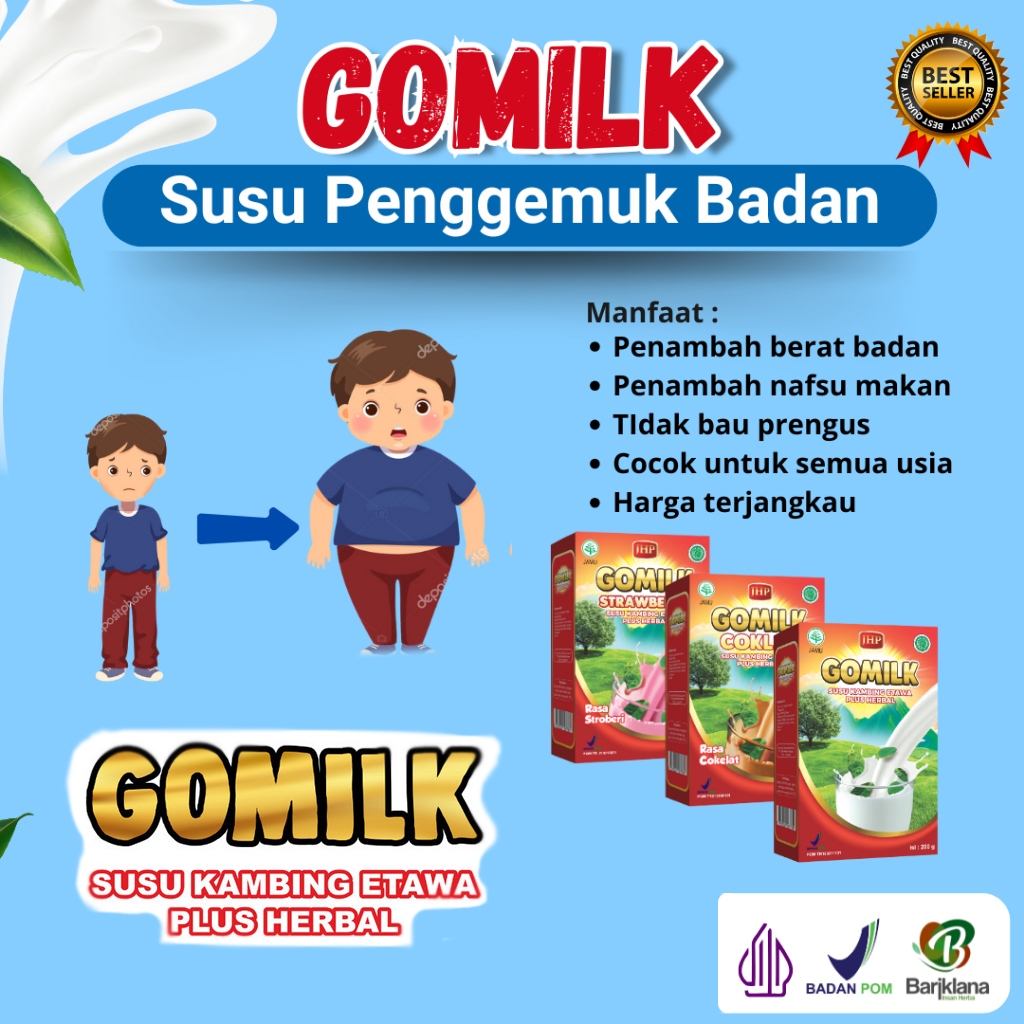 

GOMILK Penambah Berat Badan Terbukti