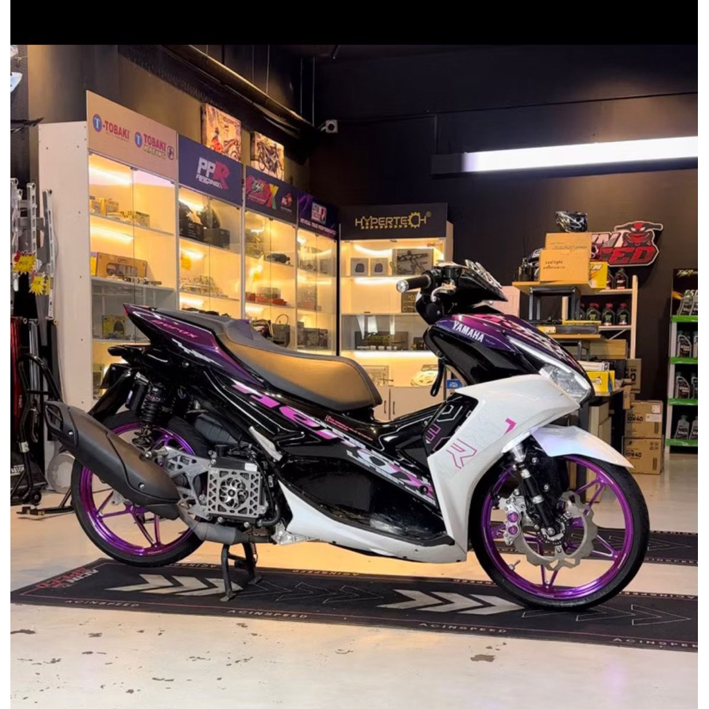 PPR RACING VELG NVX CNC S5 AEROX 160/160-17 BLACK HITAM BLUE BIRU PURPLE UNGU RED MERAH / VELG ORI P