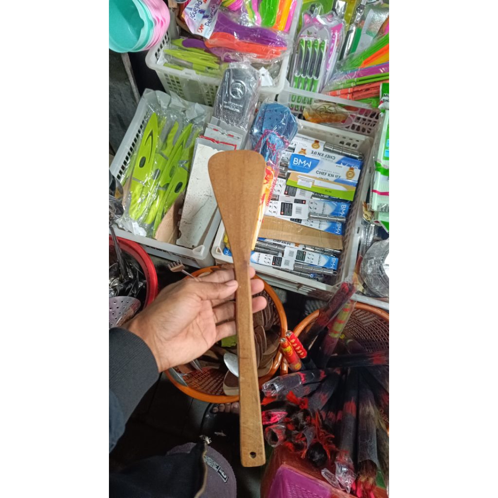 Sutil spatula kayu ULIN // spatula wajan kayu ulin