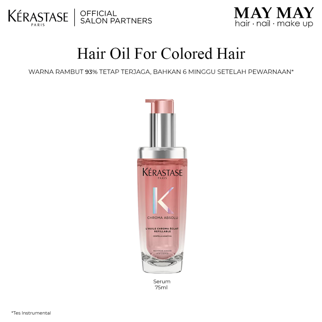Kerastase Chroma Absolu Hair Oil 75ml Hair Serum for Colored Hair - Serum untuk Rambut Diwarnai