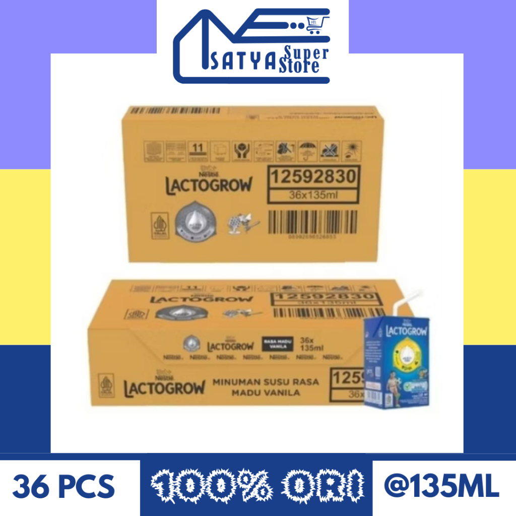 

LACTOGROW SUSU UHT MADU VANILLA KOTAK 135ML (BUNDLING/KARTON)