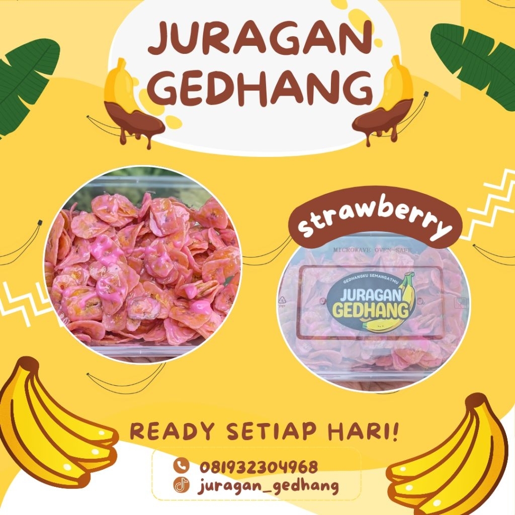 

KRIPIK PISANG LUMER RASA STRAWBERRY by JURAGAN_GEDHANG