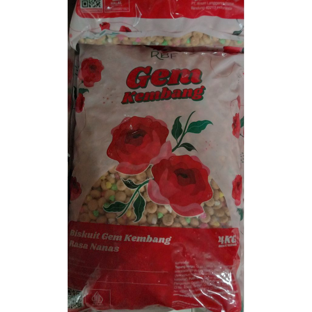 

Biscuit Gem bunga ukuran 4kg