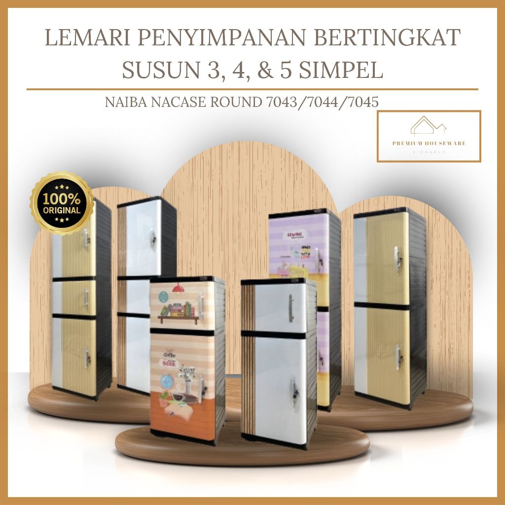 LEMARI NACASE SUSUN 3,4,5 | LEMARI NACASE ROUND AESTHETIC | NAIBA NACASE ROUND 7043/7044/7045 | NACA