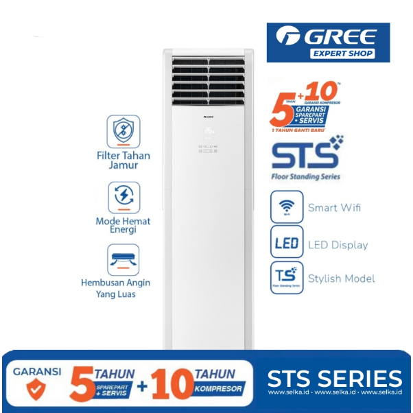 Gree GVC-24TSS AC Floor Standing STS Seri 3 PK 3 Phase