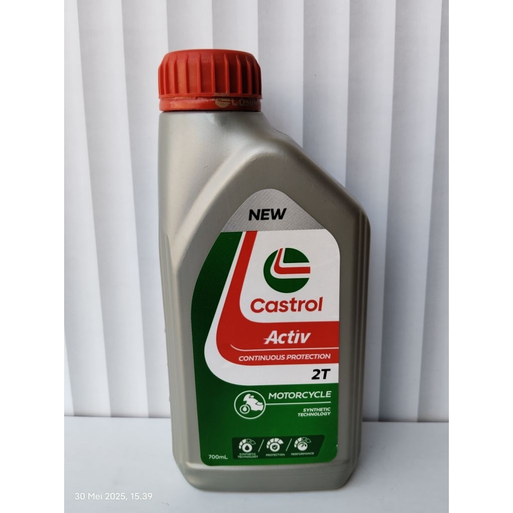 OLI CASTROL ACTIV 2T 0,7 PELUMAS OIL SAMPING MOTOR 2T WANGI MOTOR RK KING FIZR