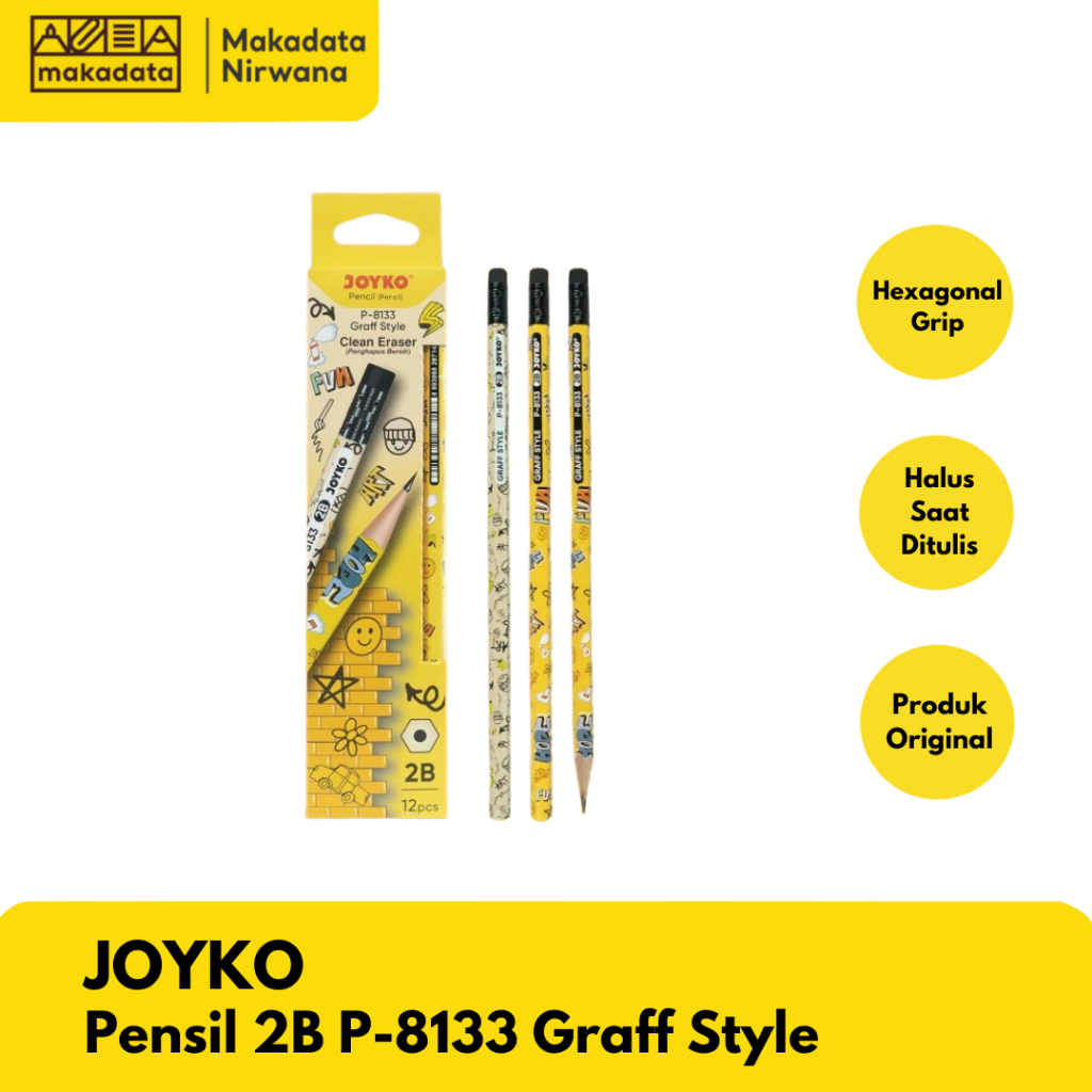 

JOYKO PENCIL/PENSIL 2B P-8133 GRAFF STYLE (1 PACK)