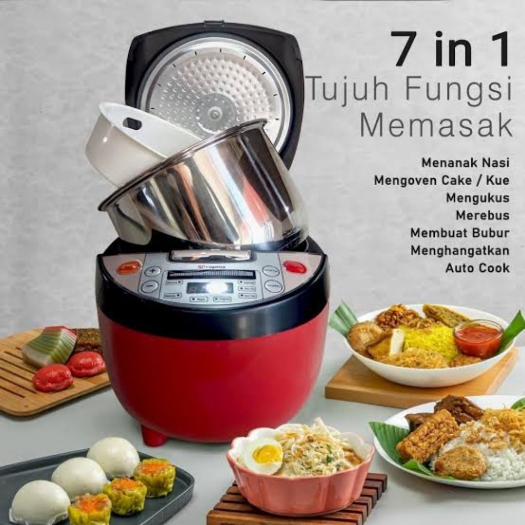 SMART COOKER VAGANZA LOW CARBO, RICE COOKER, PENANAK NASI VAGANZA ORIGINAL 100 %, MAGIC COM VAGANZA