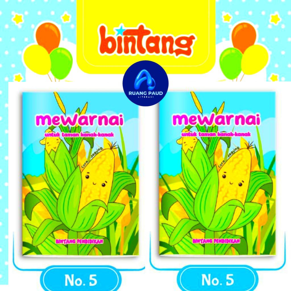 BUKU MEWARNAI TK PAUD | BUKU TK DAN PAUD