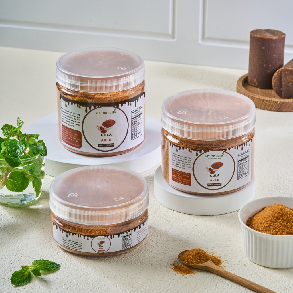 

My Organik Gula Aren Bubuk Organik Palm Sugar Gula Semut Tanpa Campuran